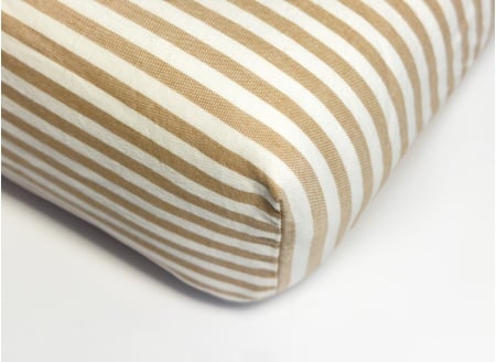 Drap housse 90x190 Percale de Coton Bio - Ambre 1