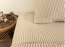 Drap housse 90x190 Percale de Coton Bio - Ambre 2