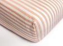 Drap housse 90x190 Percale de Coton Bio - Peach 1