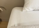 Drap housse 90x200 Percale de Coton Bio - Lin 2