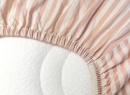 Drap housse 90x200 Percale de Coton Bio - Peach 3