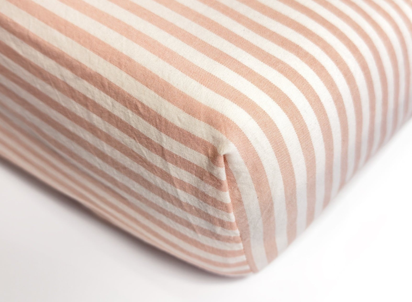 Drap housse 90x200 Percale de Coton Bio - Peach 1