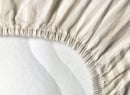 Drap housse 140x190 Percale de Coton Bio - Lin 3