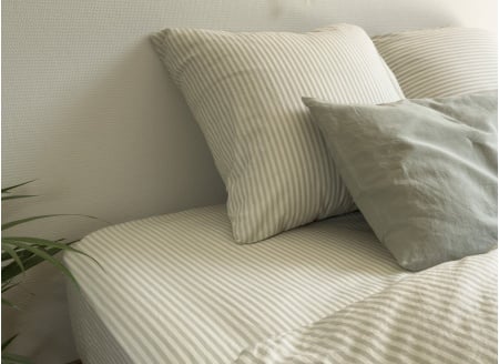 Drap housse 140x200 Percale de Coton Bio - Tilleul 2