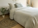 Drap housse 160x200 Percale de Coton Bio - Tilleul 4
