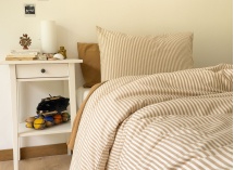 Housse de couette 140x200 Percale de Coton Bio - Ambre 3