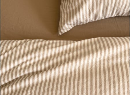 Housse de couette 140x200 Percale de Coton Bio - Ambre 2