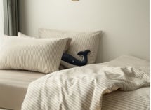 Housse de couette 140x200 Percale de Coton Bio - Lin 3