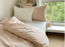 Housse de couette 140x200 Percale de Coton Bio - Peach 3