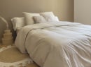 Housse de couette 220x240 Percale de Coton Bio - Lin 5