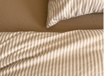 Housse de couette 240x260 Percale de Coton Bio - Ambre 2
