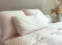 Housse de couette 240x260 Percale de Coton Bio - Peach 1