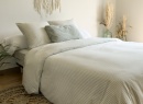 Housse de couette 240x260 Percale de Coton Bio - Tilleul 5