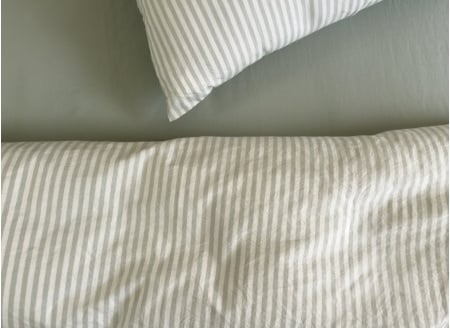 Housse de couette 240x260 Percale de Coton Bio - Tilleul 2