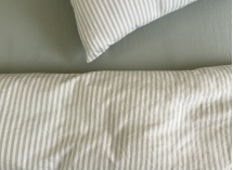 Housse de couette 240x260 Percale de Coton Bio - Tilleul 2
