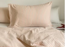 Taie d'oreiller 40x60 Percale de Coton Bio - Peach 2