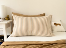 Taie d'oreiller 50x70 Percale de Coton Bio - Ambre 1