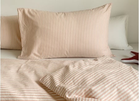 Taie d'oreiller 50x70 Percale de Coton Bio - Peach 1