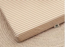 Matelas pliable Coton Bio - Rayé Ambre 4