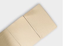 Matelas pliable Coton Bio - Rayé Ambre 2