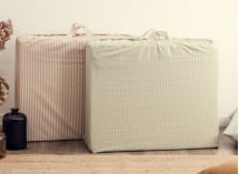 Matelas pliable Coton Bio - Rayé Ambre 5