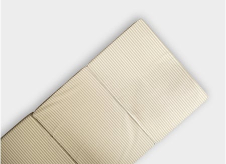Matelas pliable Coton Bio - Rayé Tilleul 2
