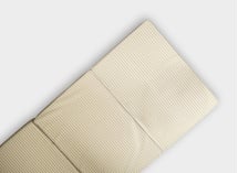 Matelas pliable Coton Bio - Rayé Tilleul 2