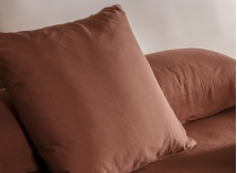 Taie d'oreiller 60x60 Coton Bio - Terracotta 1
