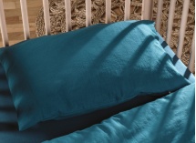 Taie d'oreiller 40x60 Coton Bio - Bleu nuit 1