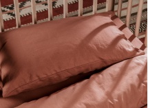 Taie d'oreiller 40x60 Coton Bio - Terracotta 1