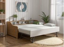 Lit gigogne avec rangement 90x200 AEL - 2