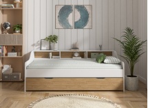 Lit gigogne avec rangement 90x200 AEL - 3