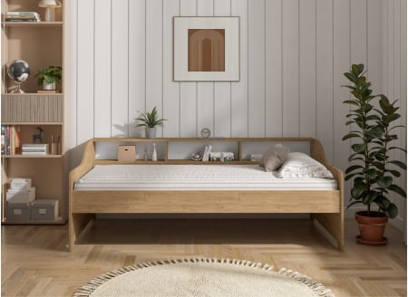 Letto divano con contenitore 90x200 AEL - Rovere