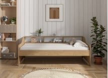 Lit banquette avec rangement 90x200 AEL - 2