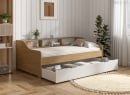 Lit banquette avec rangement 90x200 AEL - 3
