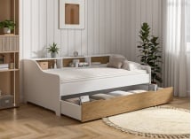 Lit banquette avec rangement 90x200 AEL - 4