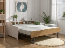 Lit banquette avec rangement 90x200 AEL - 5