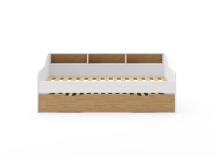 Lit gigogne avec rangement 90x200 AEL - 6