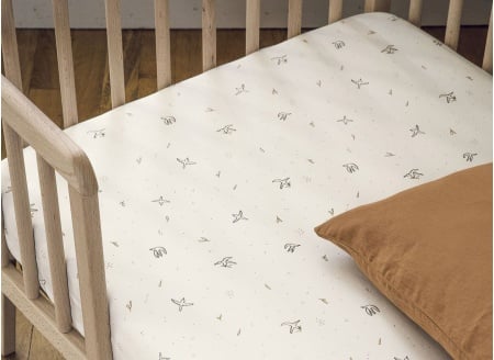 Fitted sheet 70x140 Organic Cotton - The Flight