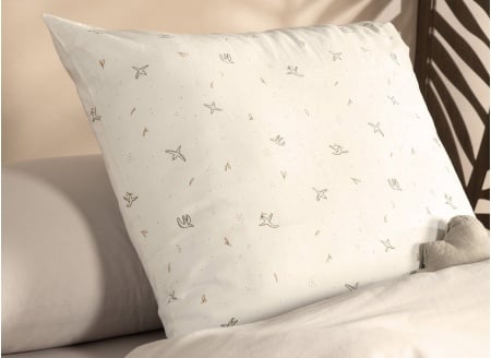 Taie d'oreiller 60x60 Coton Bio - L'envolée 2