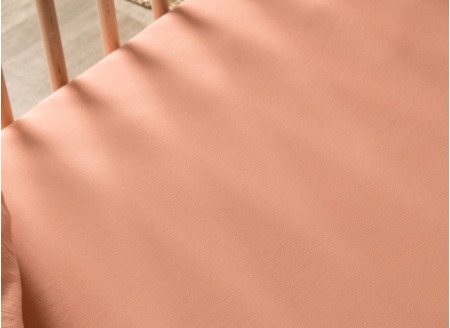 70x140 Fitted Sheet Organic Cotton Sateen - Washed