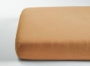 Drap housse 70x140 Satin de Coton bio - Ambre 1