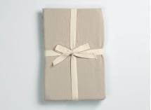 Drap housse 70x140 Satin de Coton bio - Lin 4