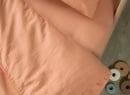 Drap housse 90x190 Satin de Coton bio - Peach 2