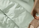 Drap housse 90x190 Satin de Coton bio - Tilleul 2