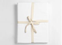 Drap housse 90x190 Satin de Coton bio - Blanc 4