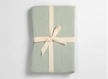 Drap housse 90x190 Satin de Coton bio - Tilleul 4