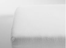 Drap housse 90x190 Satin de Coton bio - Blanc 1