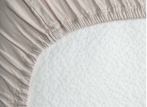 Drap housse 90x200 Satin de Coton bio - Lin 3