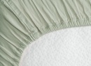 Drap housse 90x200 Satin de Coton bio - Tilleul 3
